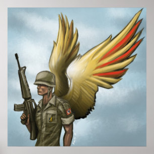 Vietnam airborne forever poster