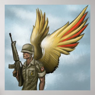 Vietnam airborne forever poster
