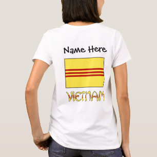 Vietnam and South Vietnamese Flag with Your Name T-Shirt