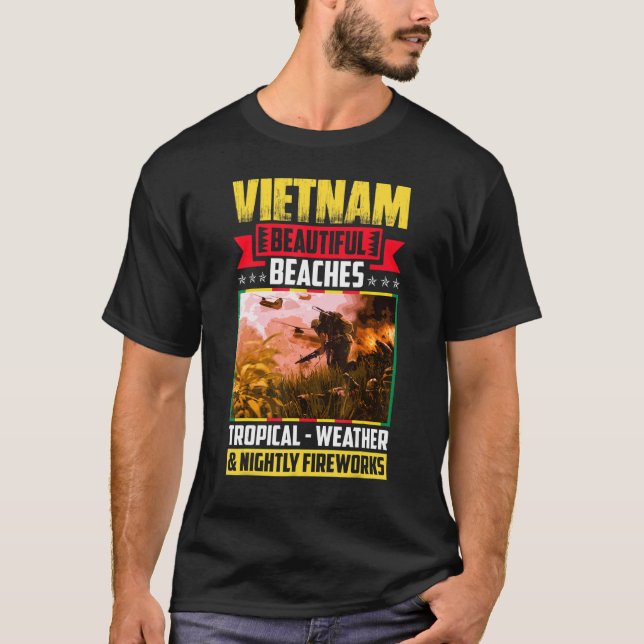 Vietnam Beautiful Beaches Tropical Weather T-Shirt (Front)