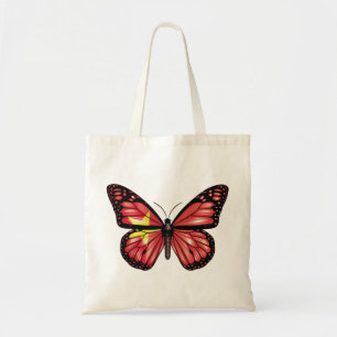 Vietnam butterfly monarch flag Tri-Blend shirt Tote Bag