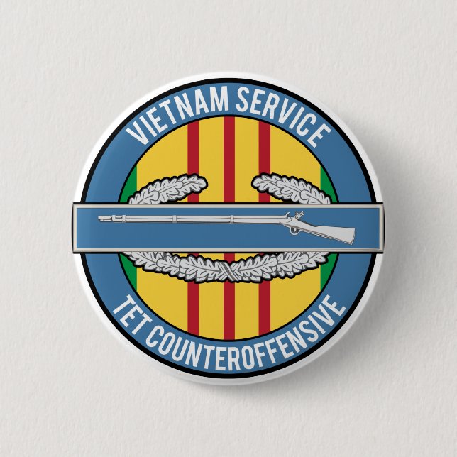 Vietnam CIB 6 Cm Round Badge (Front)