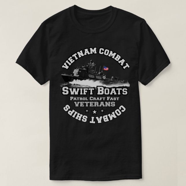 Vietnam Comabt Patrol Craft Fast Boats PCF Veteran T-Shirt (Design Front)
