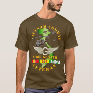 Vietnam Combat AVN Vet Door Gunner w SVC T-Shirt