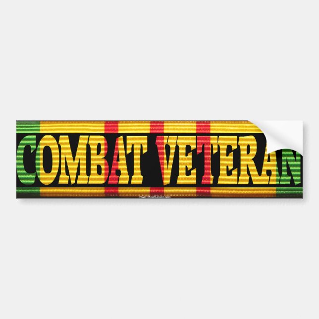 Vietnam Combat Veteran VSM Ribbon Sticker (Front)