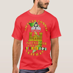 Vietnam Combat Veteran w 31st Engineer Bn w VN SVC T-Shirt