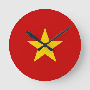 vietnam country flag clock