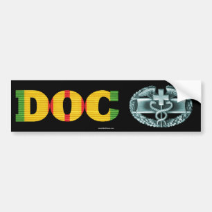Vietnam DOC Combat Medical Badge Sticker