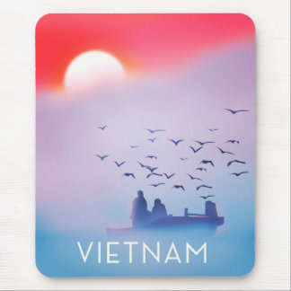 Vietnam evening sun Vacation poster Mouse Mat