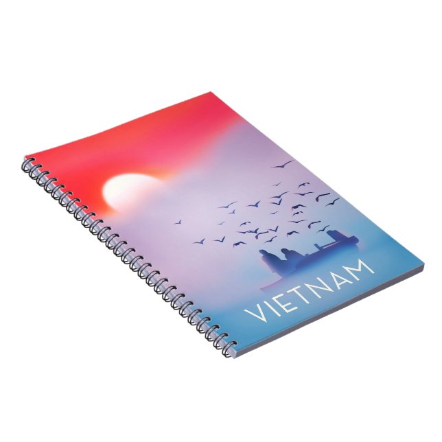 Vietnam evening sun Vacation poster Notebook (Right Side)