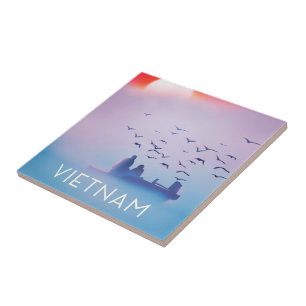 Vietnam evening sun Vacation poster Tile