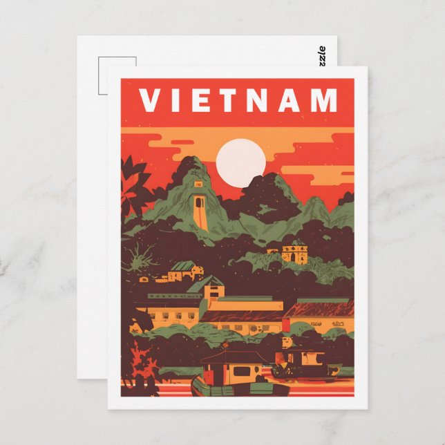Vietnam Famous Travel Place Postcard (Front/Back)