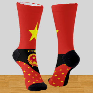 Vietnam, fashion, Vietnamese flag, patriotic Socks