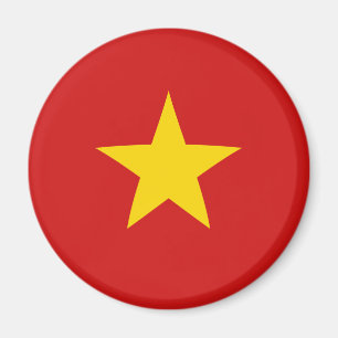 Vietnam Fisheye Flag Magnet