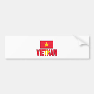 Vietnam flag bumper sticker