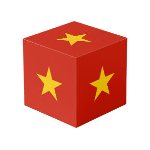 Vietnam flag cube
