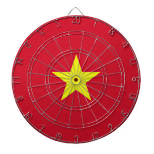 Vietnam flag dartboard