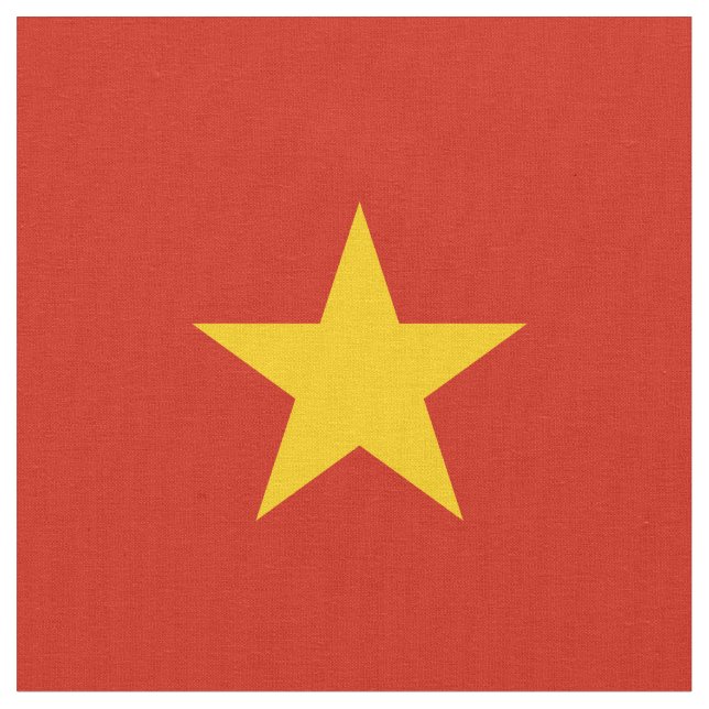 Vietnam flag fabric (Close Up)