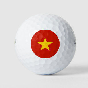 Vietnam flag golf balls
