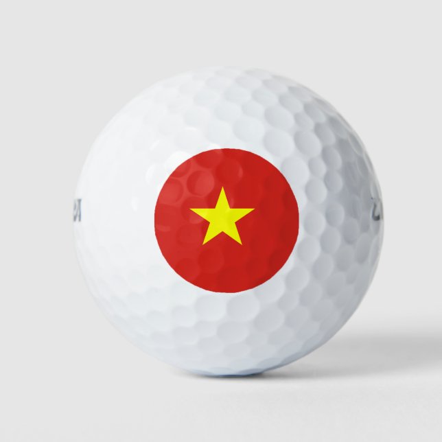 Vietnam flag golf balls (Front)