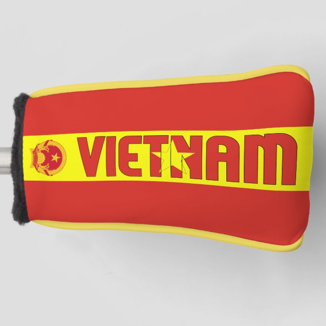 Vietnam Flag Gorgeous Patriotic Golf Head Cover (Front)