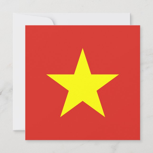 Vietnam Flag Invitation (Front)