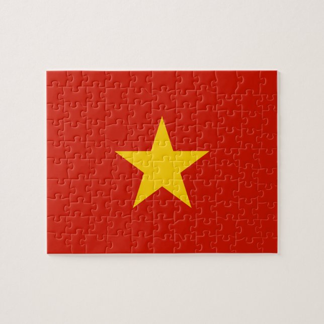 Vietnam flag jigsaw puzzle (Horizontal)