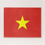 Vietnam Flag Jigsaw Puzzle<br><div class="desc">More products: www.zazzle.com/wowsmiley</div>