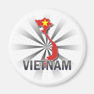 Vietnam Flag Map 2.0 Magnet