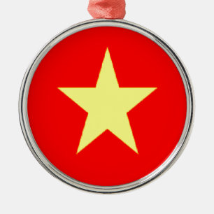 vietnam flag metal tree decoration