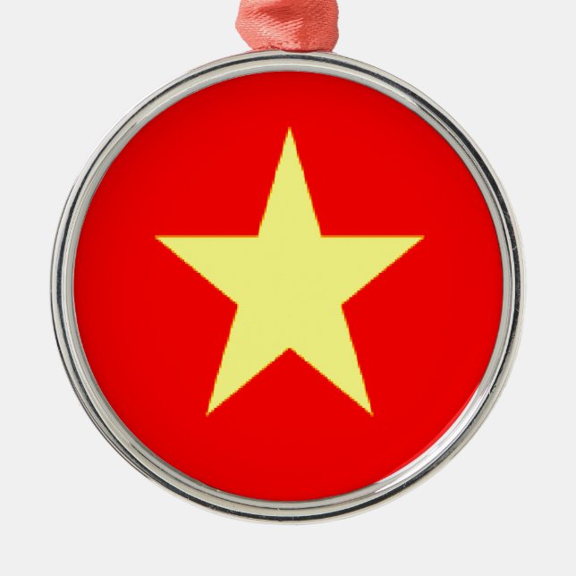 vietnam flag metal tree decoration (Front)
