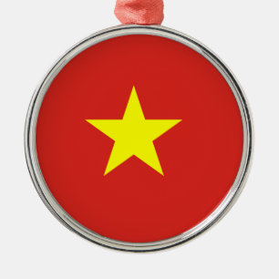 Vietnam flag metal tree decoration