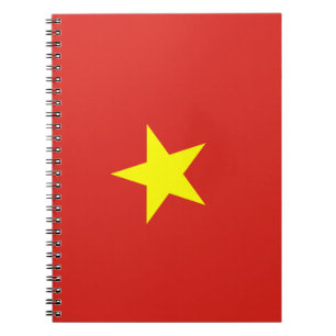 Vietnam flag notebook