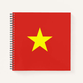 Vietnam flag notebook