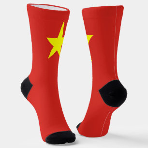 Vietnam Flag Patriotic Vietnamese National Pride Socks