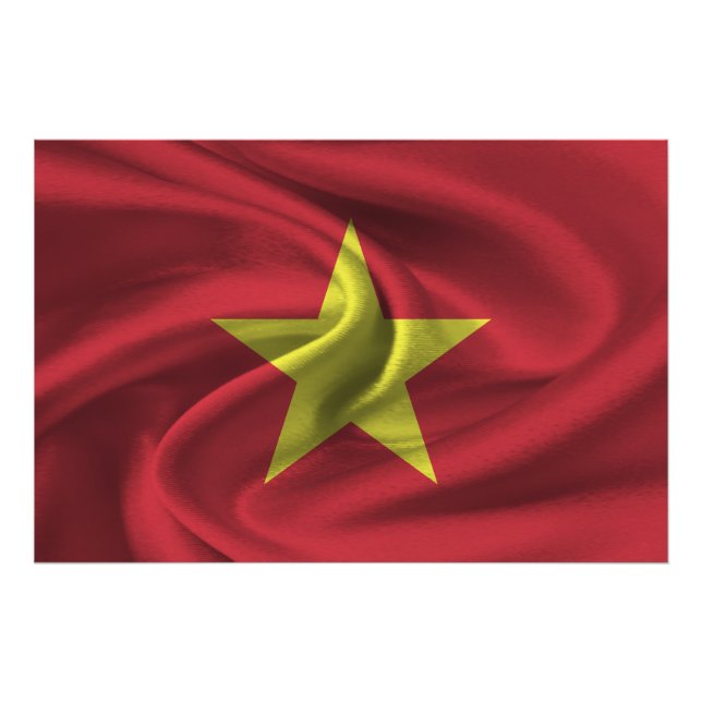 Vietnam Flag Photo Print (Front)
