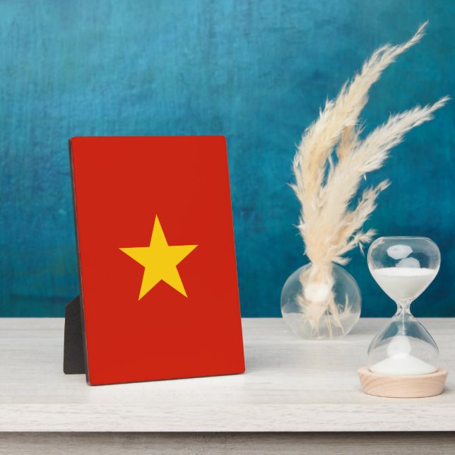 Vietnam flag plaque (Side)
