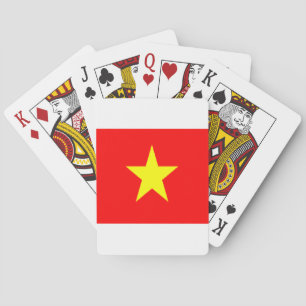 vietnam flag playing cards
