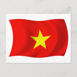 Vietnam Flag Postcard