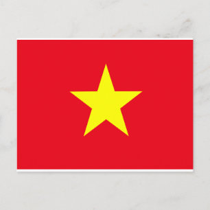 Vietnam Flag Postcard