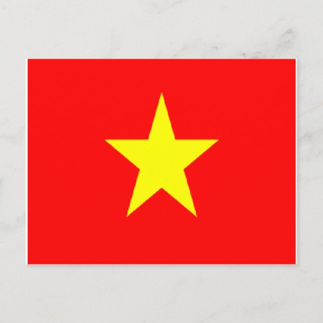 Vietnam flag postcards (Front)