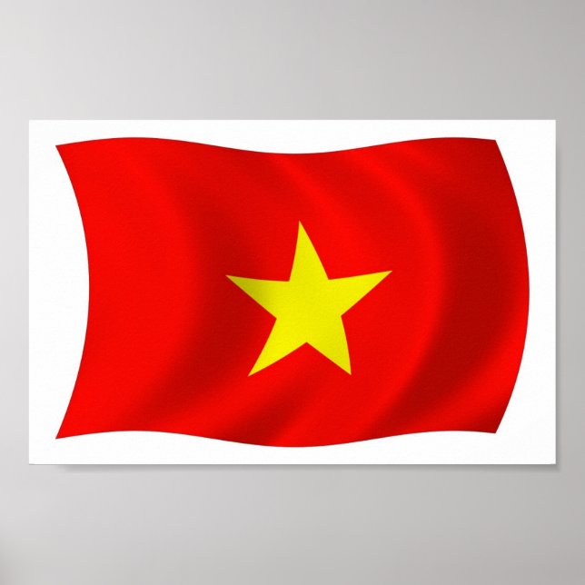 Vietnam Flag Poster Print (Front)