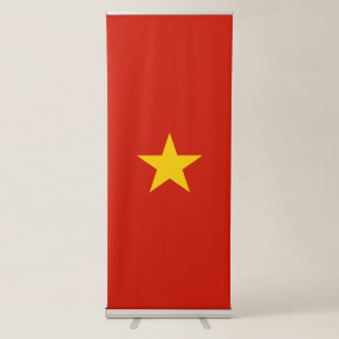 Vietnam flag retractable banner