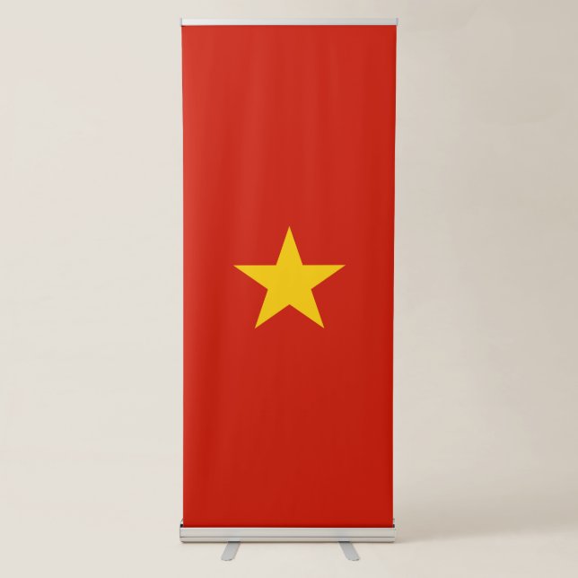 Vietnam flag retractable banner (Front)