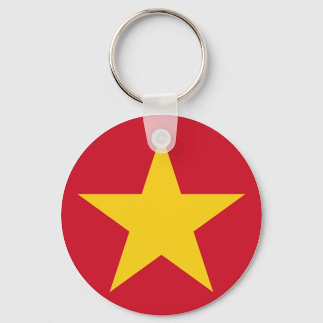 Vietnam Flag Shirt Key Ring (Front)