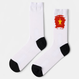 Vietnam flag socks