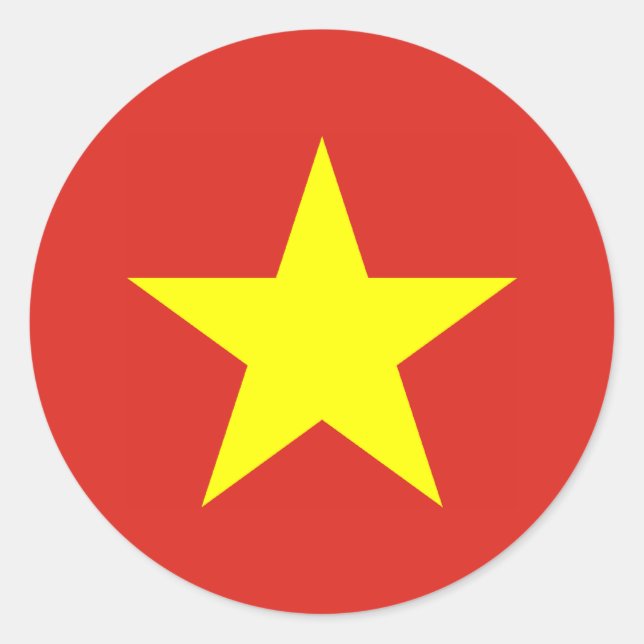 Vietnam Flag Sticker (Front)