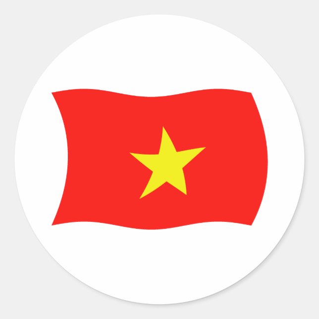 Vietnam Flag Sticker (Front)