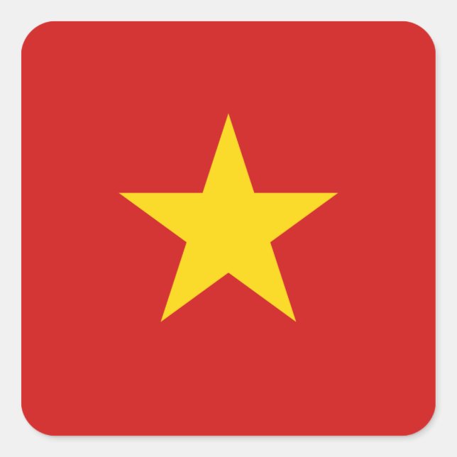 Vietnam Flag Sticker (Front)