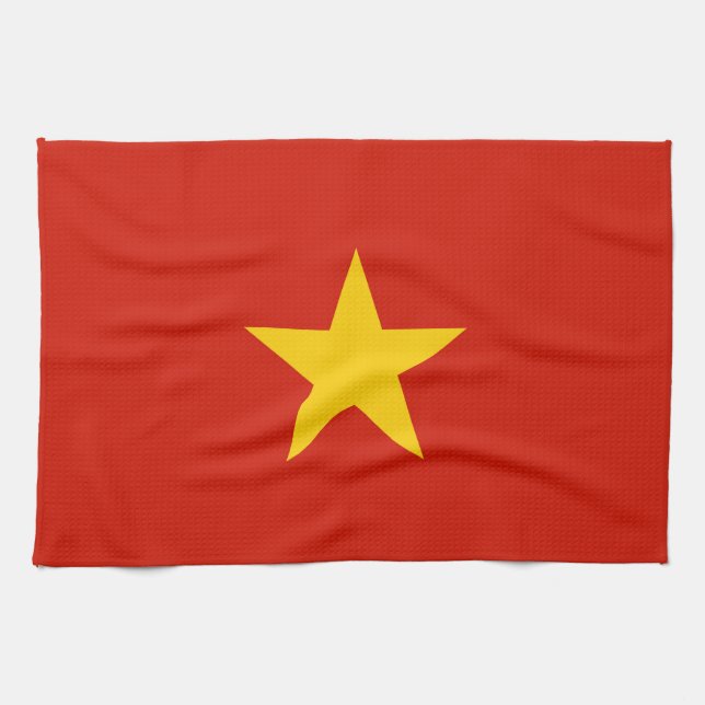 Vietnam flag tea towel (Horizontal)